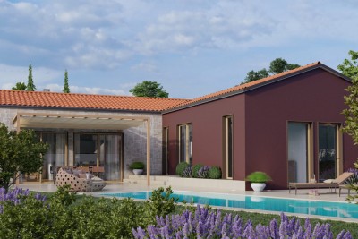 Istra nekretnine: Nova prizemnica s bazenom i garažom, Poreč okolica