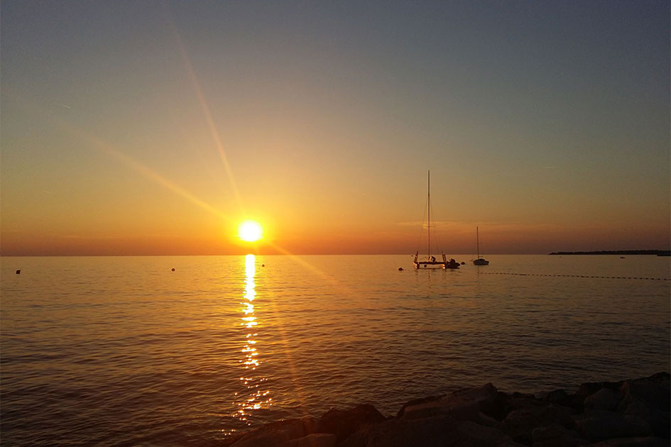 Sonnenuntergang Poreč